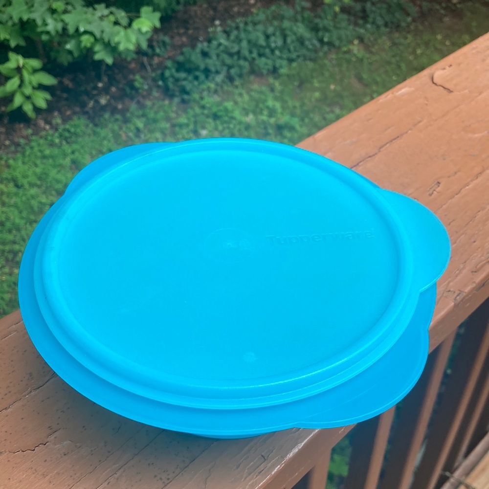 Tupperware blue collapsable bowl